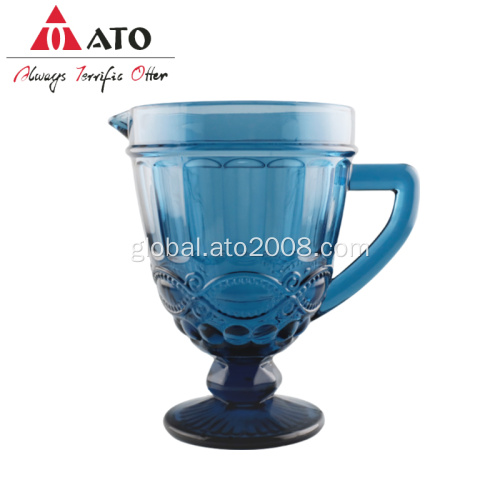 China Machine-Made GlassPitchers  With Handle Supplier